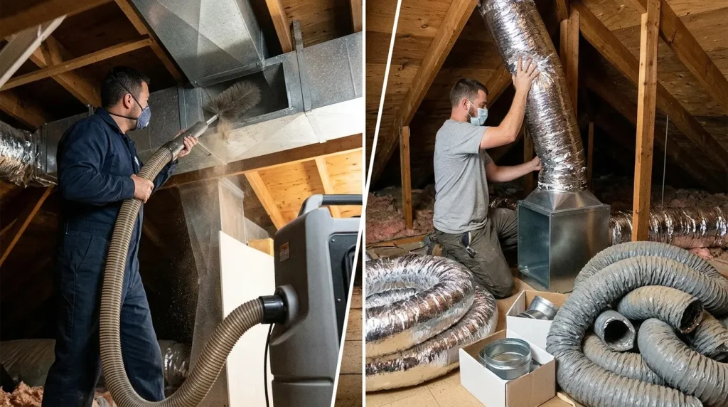 Air Duct Cleaning Vs Replacement